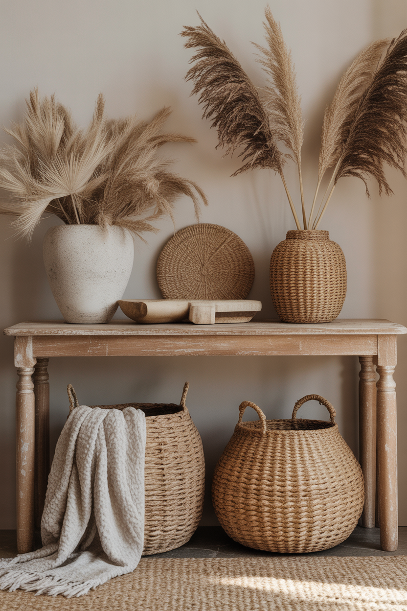 14 Boho Console Table Corner With Relaxed Eclectic Energy