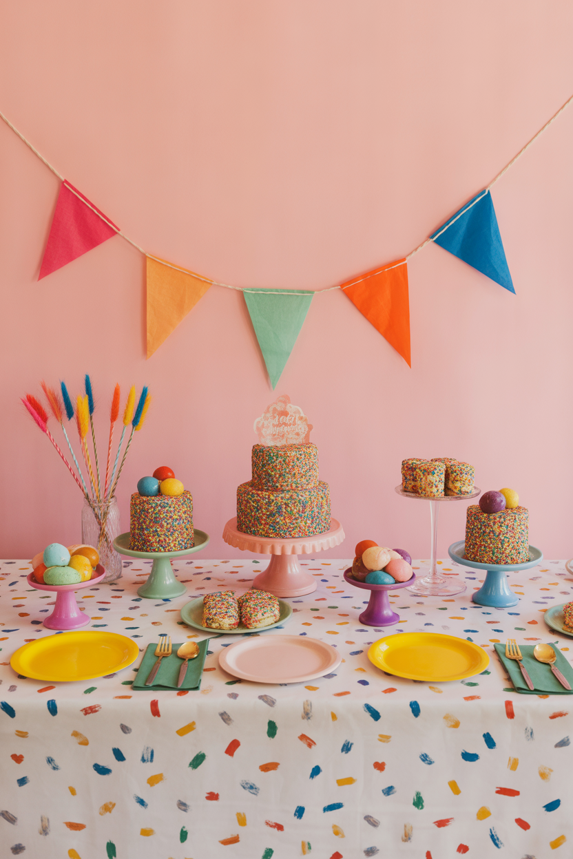 12 Colorful Dessert Table Decor Ideas That Feels Fun & Festive