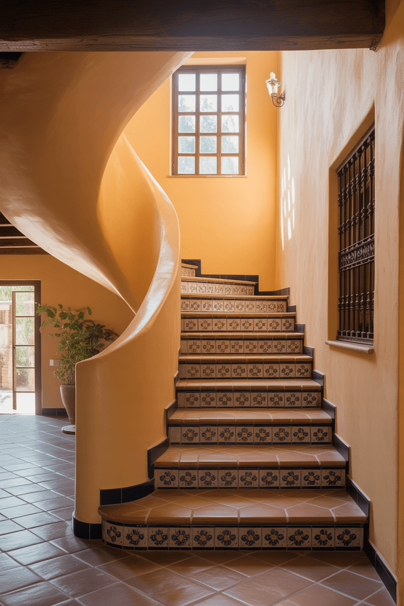 24 Hacienda Style Staircase Designs to Transform Your Home with Spanish Elegance