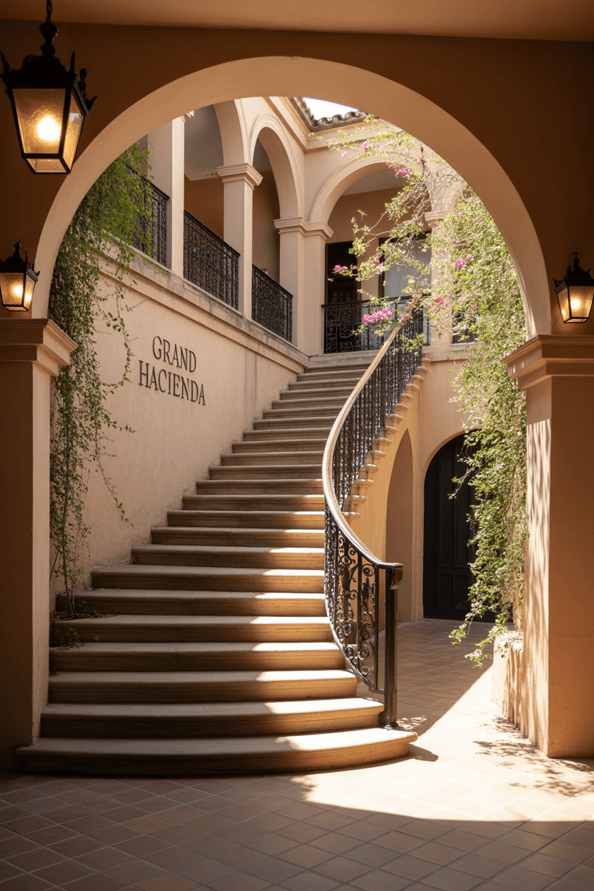 24 Hacienda Style Staircase Designs to Transform Your Home with Spanish Elegance