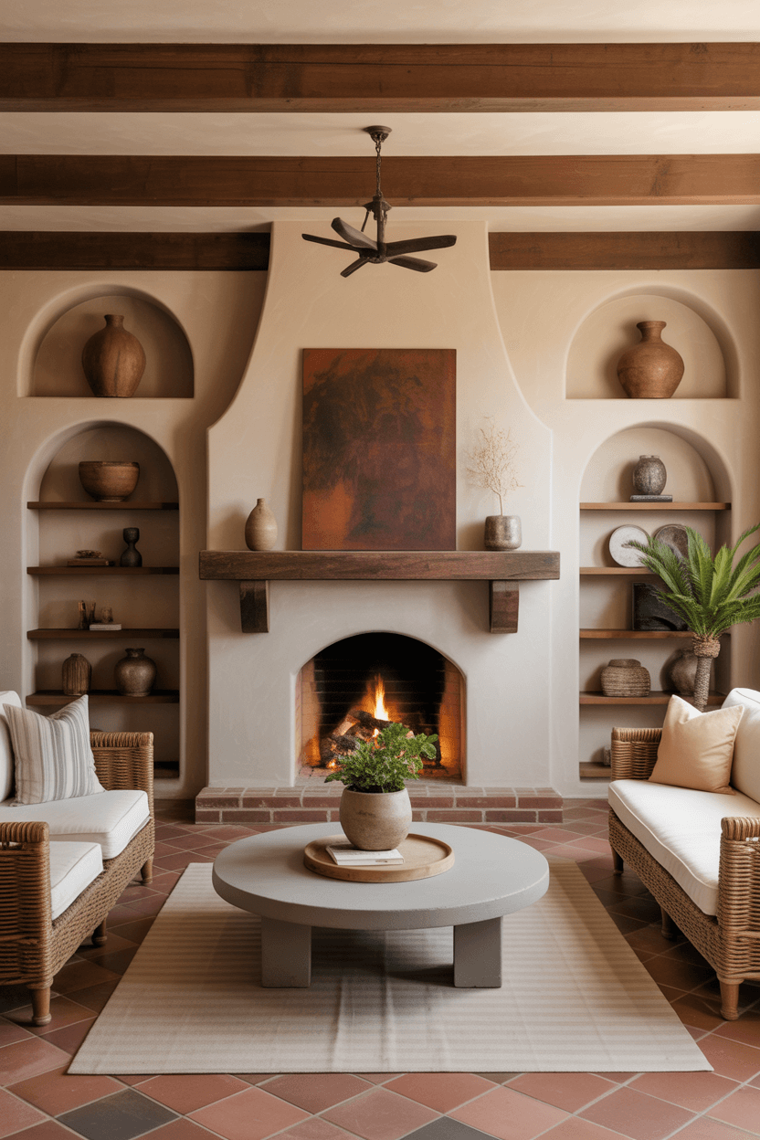 24 Warm Hacienda Style Living Room Ideas for Cozy and Timeless Décor