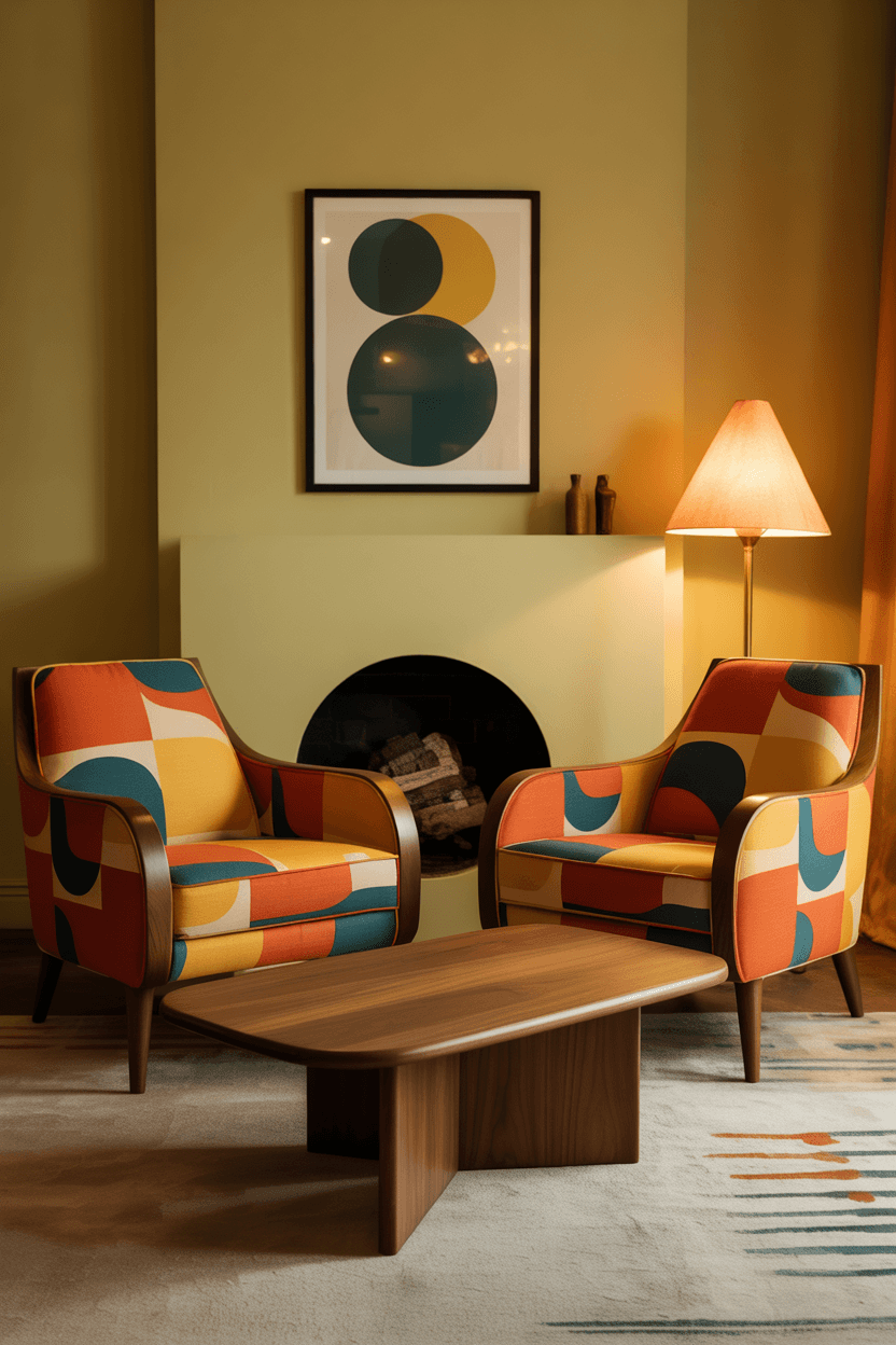 20 Funky Living Room Ideas to Make Your Space Pop