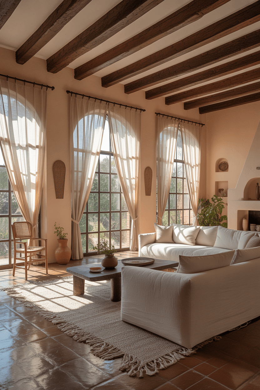 24 Warm Hacienda Style Living Room Ideas for Cozy and Timeless Décor