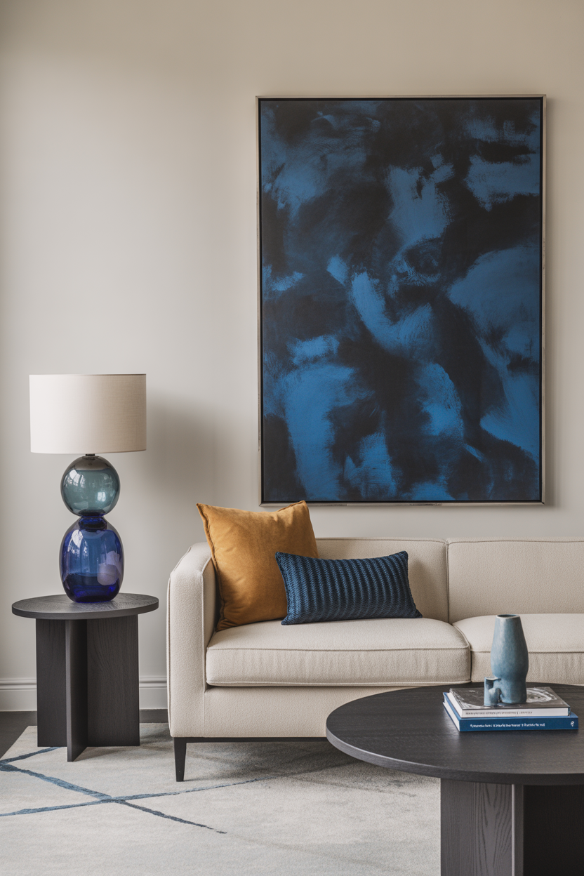 22 Modern Neutral and Blue Living Room Makeover Inspirations
