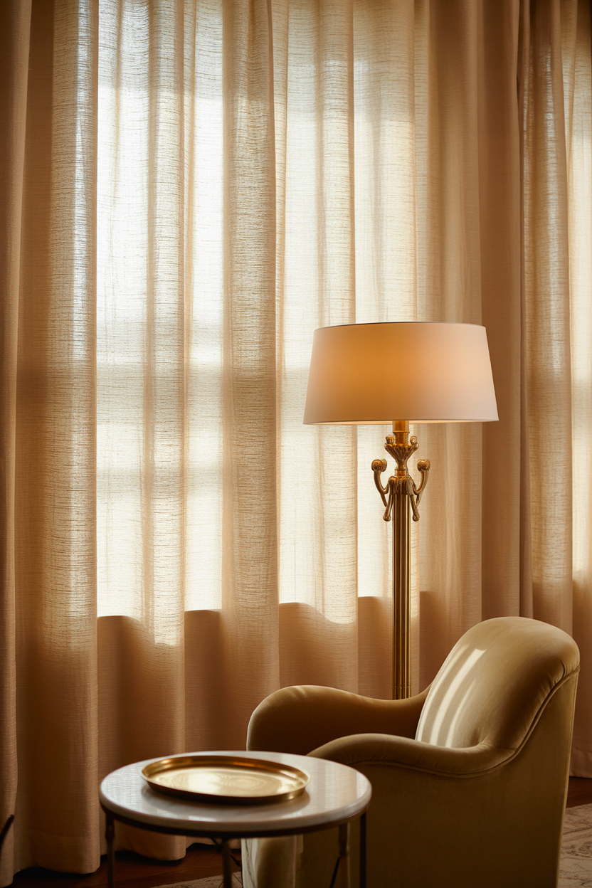 18 Soft Living Room Curtains Ideas That Bring Soft Luxury & Romance to Your Living Room
