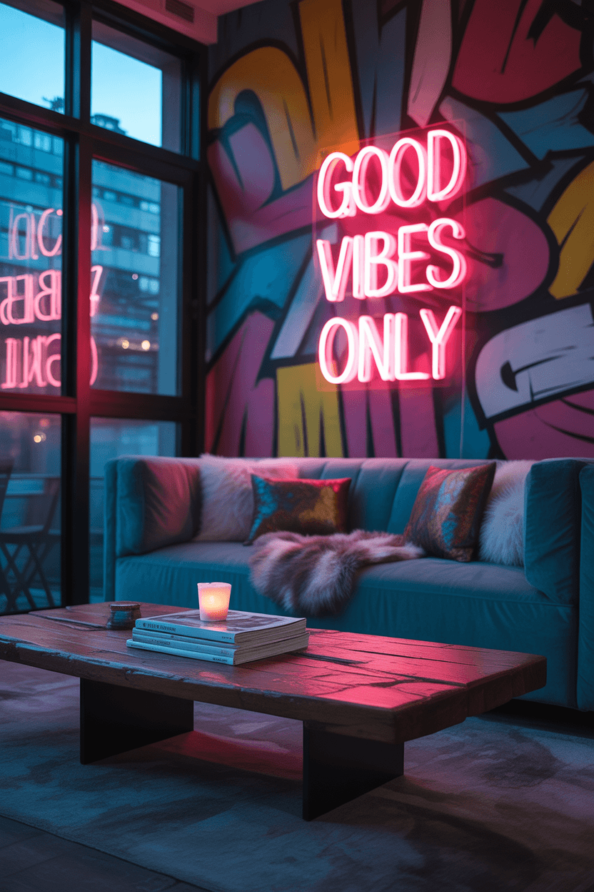 20 Funky Living Room Ideas to Make Your Space Pop