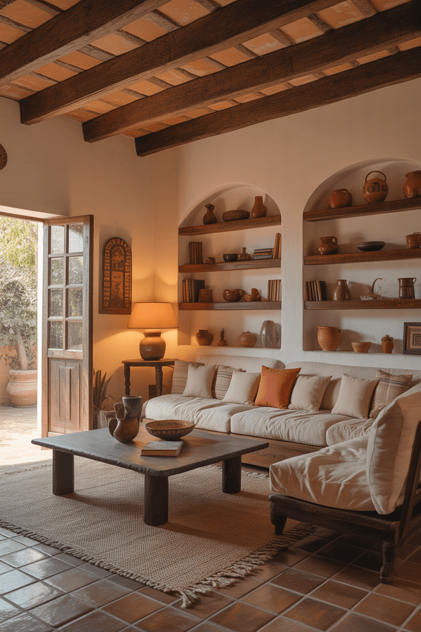 24 Warm Hacienda Style Living Room Ideas for Cozy and Timeless Décor
