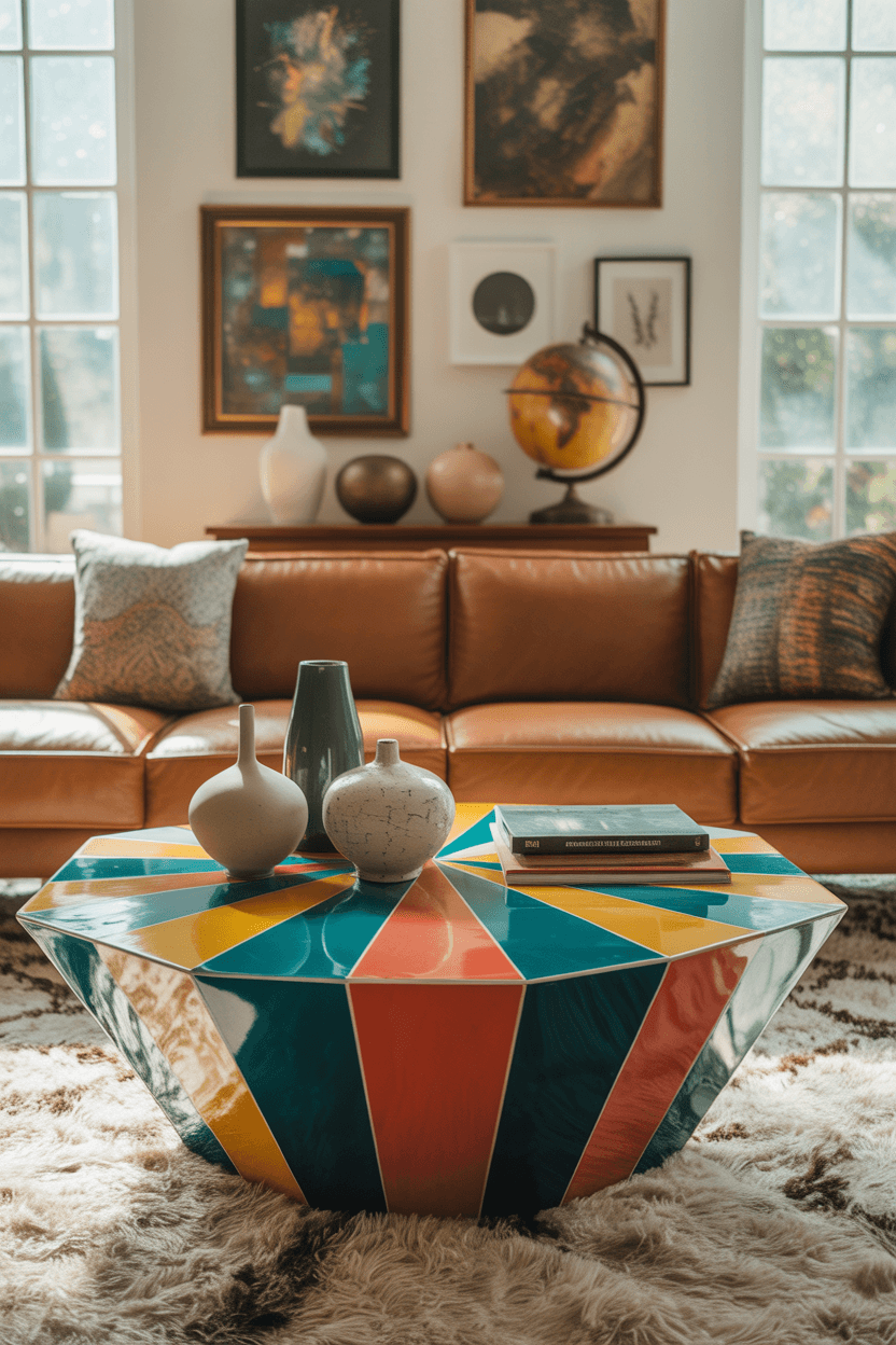 20 Funky Living Room Ideas to Make Your Space Pop