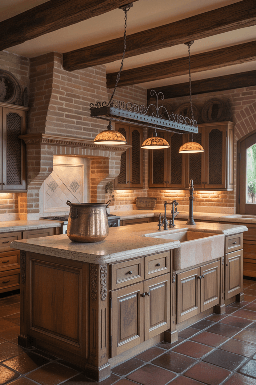 24 Rustic Kitchen Ideas with a Hacienda Style Home Twist