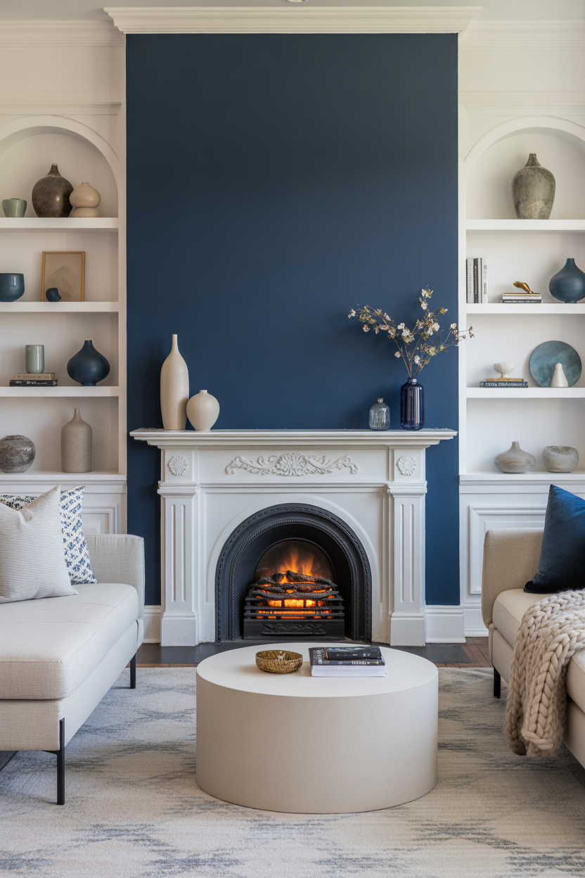 22 Modern Neutral and Blue Living Room Makeover Inspirations