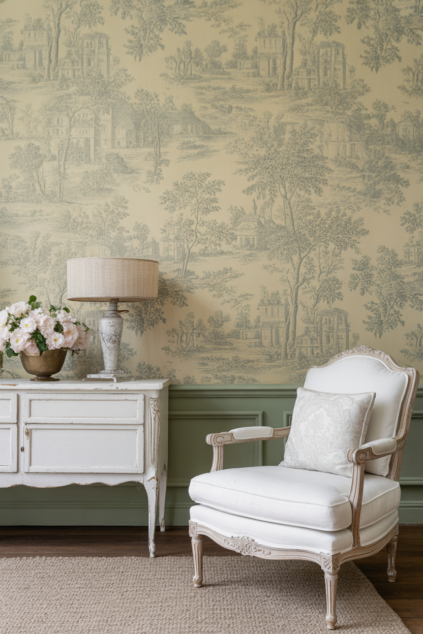 20 Soft Living Room Wallpaper Ideas That Feels Light and Lovely