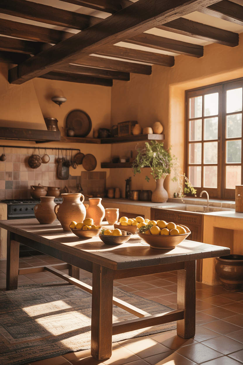 24 Rustic Kitchen Ideas with a Hacienda Style Home Twist