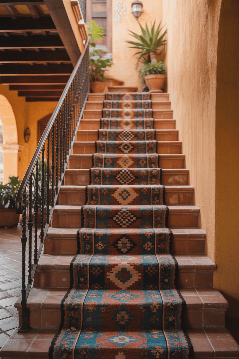 24 Hacienda Style Staircase Designs to Transform Your Home with Spanish Elegance
