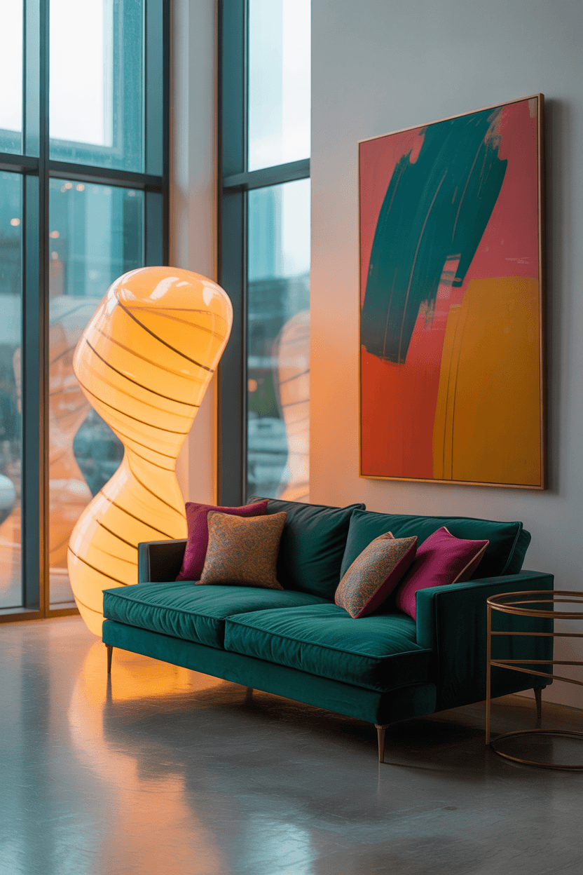 20 Funky Living Room Ideas to Make Your Space Pop