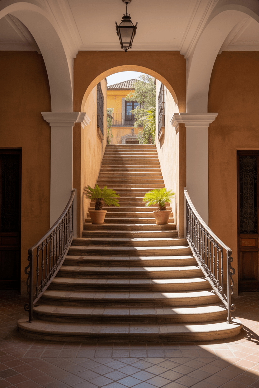 24 Hacienda Style Staircase Designs to Transform Your Home with Spanish Elegance