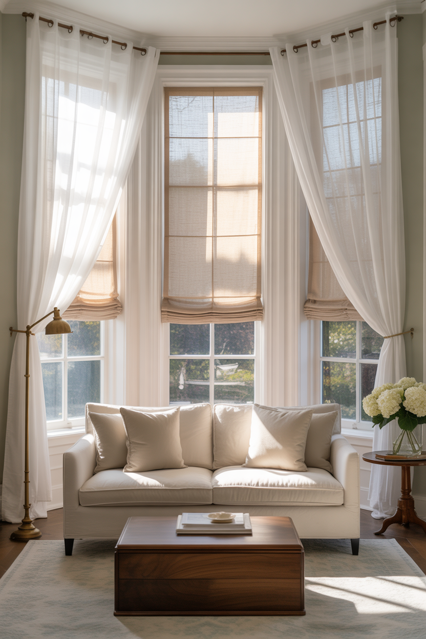 18 Soft Living Room Curtains Ideas That Bring Soft Luxury & Romance to Your Living Room