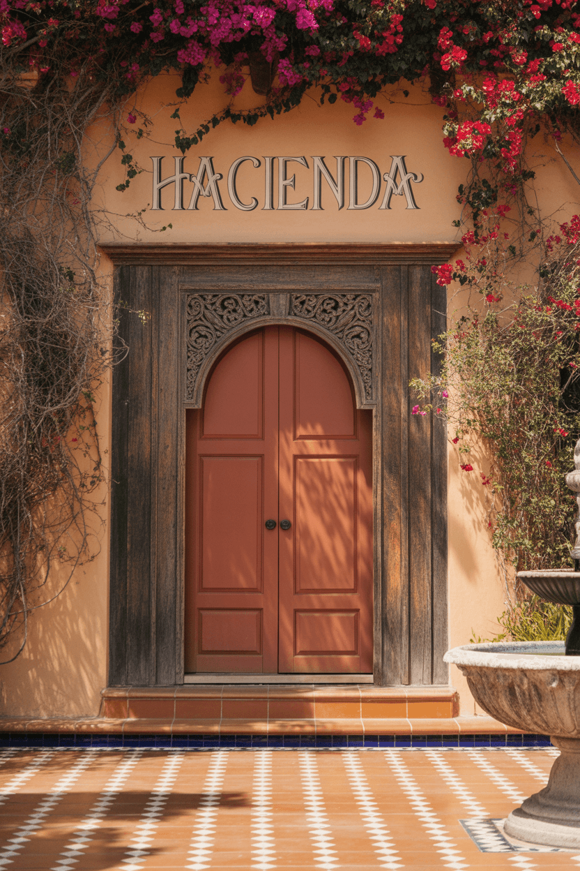 24 Gorgeous Hacienda Style Entryways You’ll Want to Copy