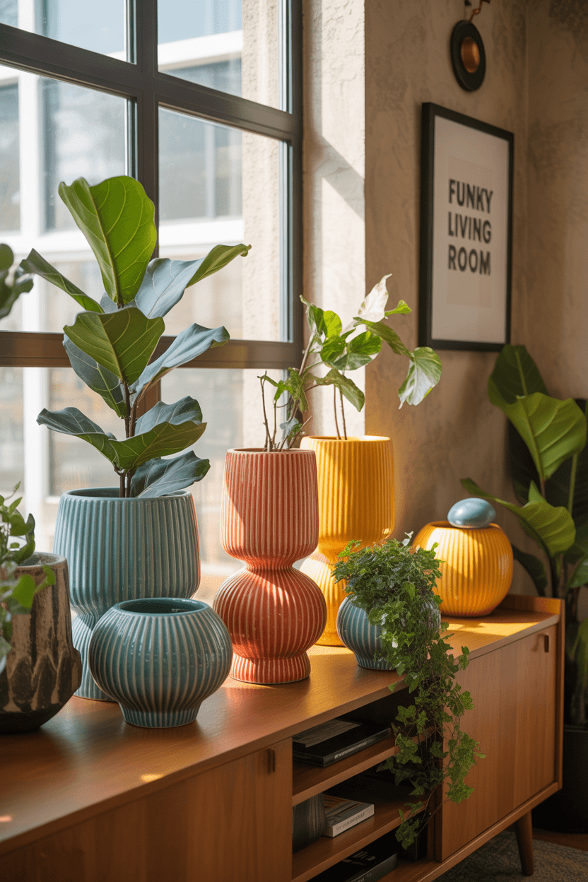 20 Funky Living Room Ideas to Make Your Space Pop