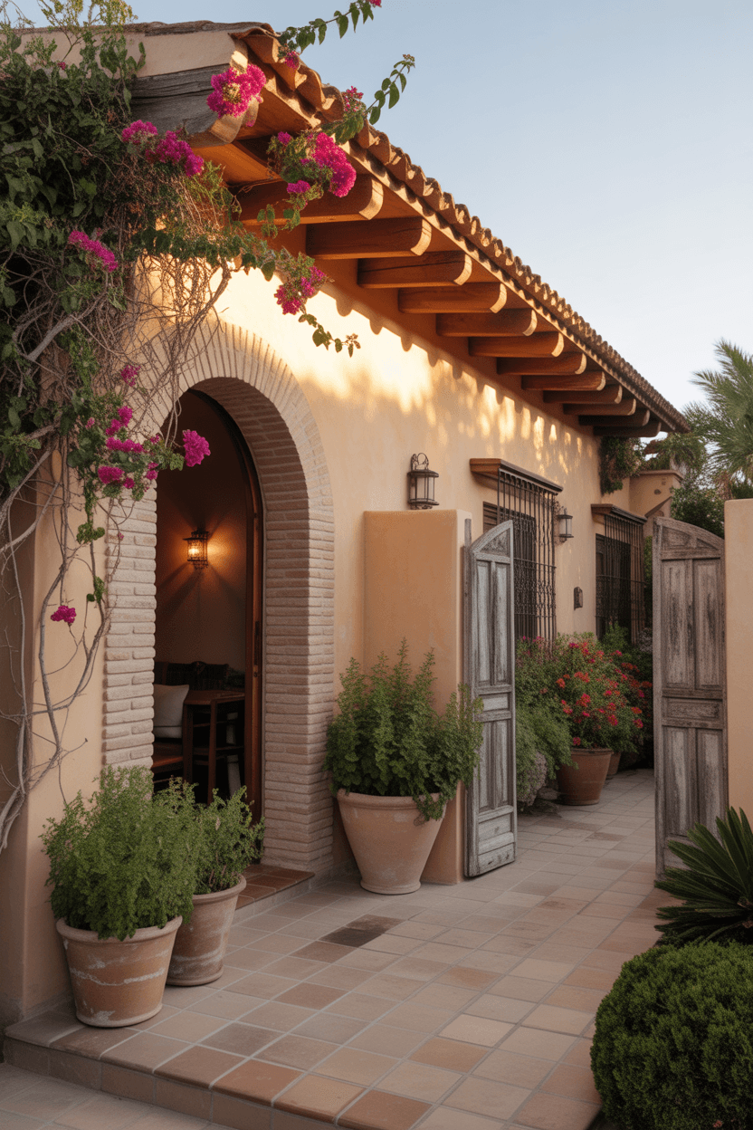 24 Gorgeous Hacienda Style Home Facade Ideas to Inspire Your Exterior