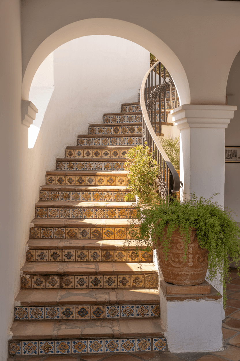 24 Hacienda Style Staircase Designs to Transform Your Home with Spanish Elegance