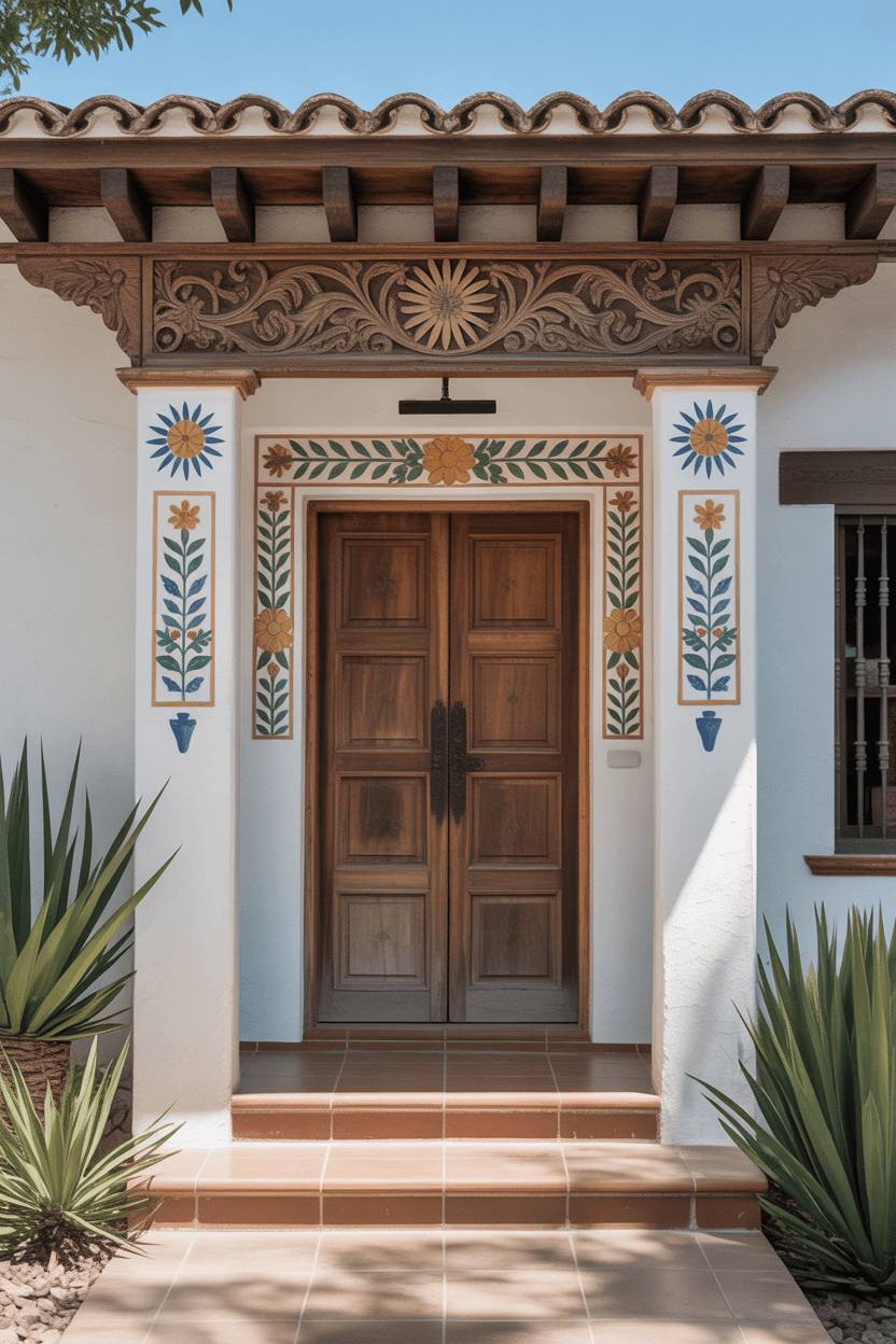 24 Gorgeous Hacienda Style Entryways You’ll Want to Copy