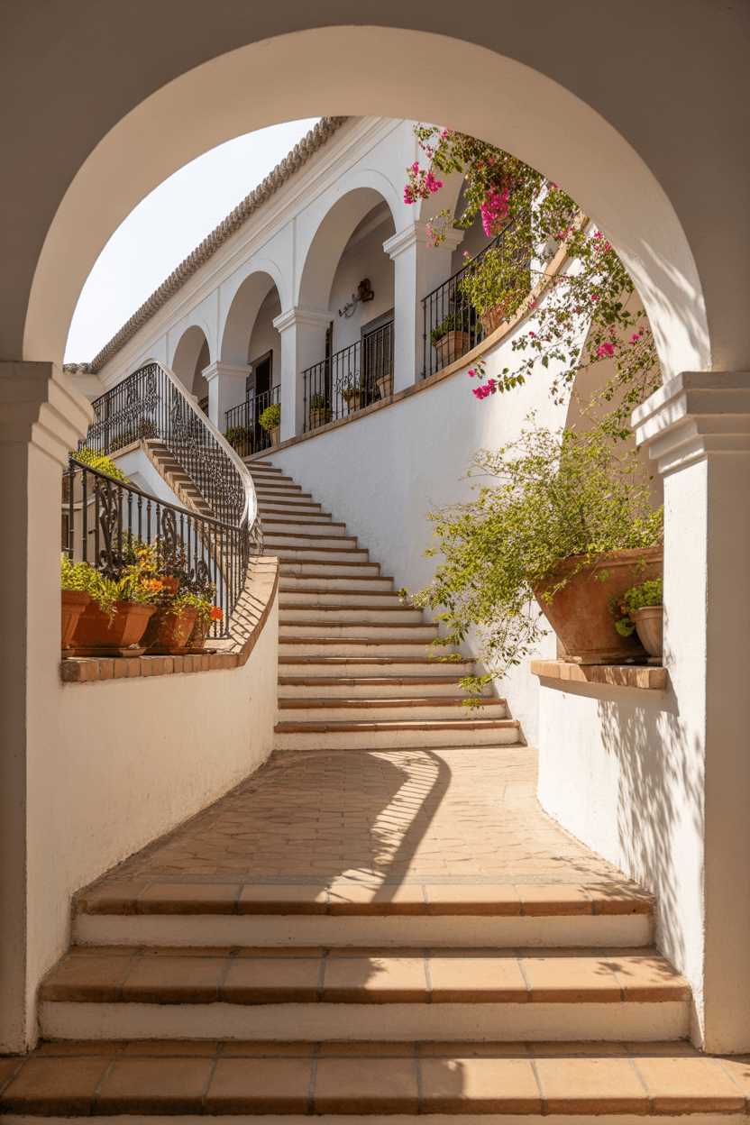 24 Hacienda Style Staircase Designs to Transform Your Home with Spanish Elegance