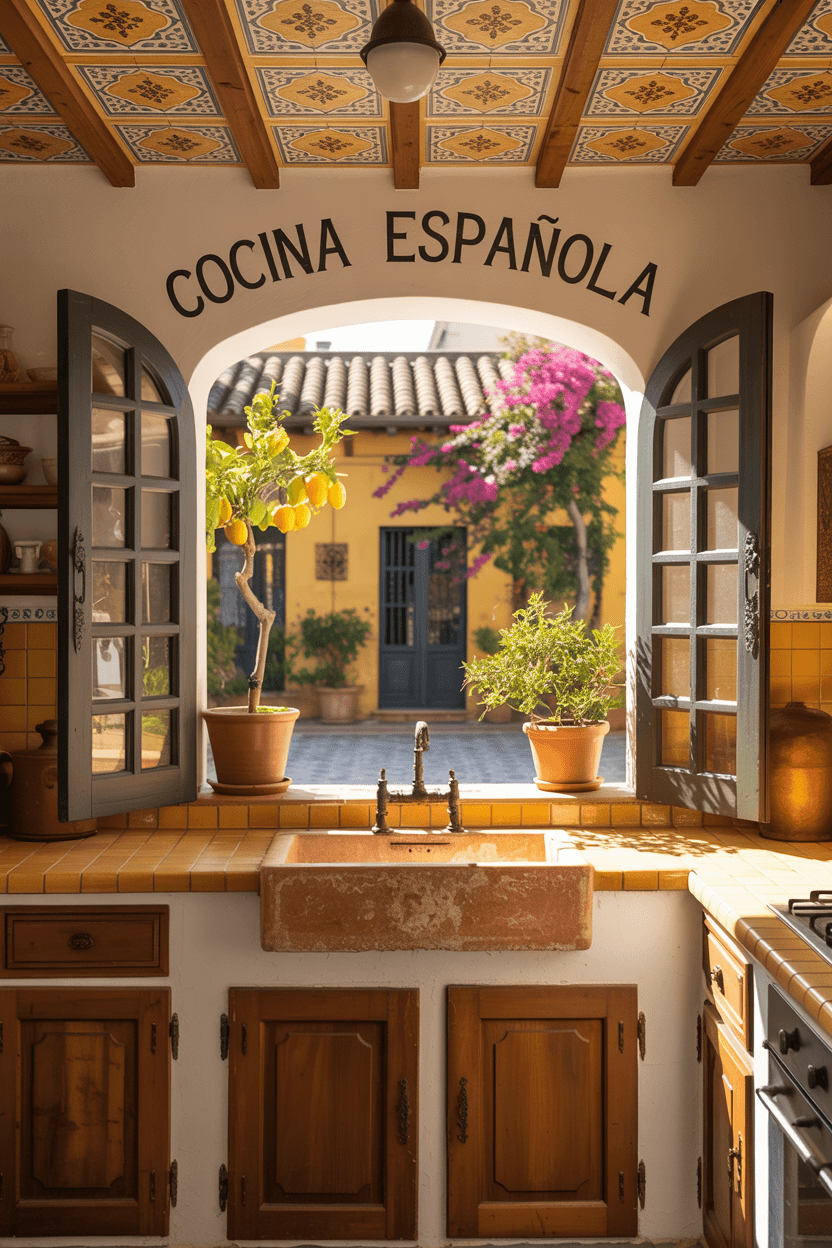 25 Stunning Spanish Style Kitchen Ideas for Warm & Timeless Charm