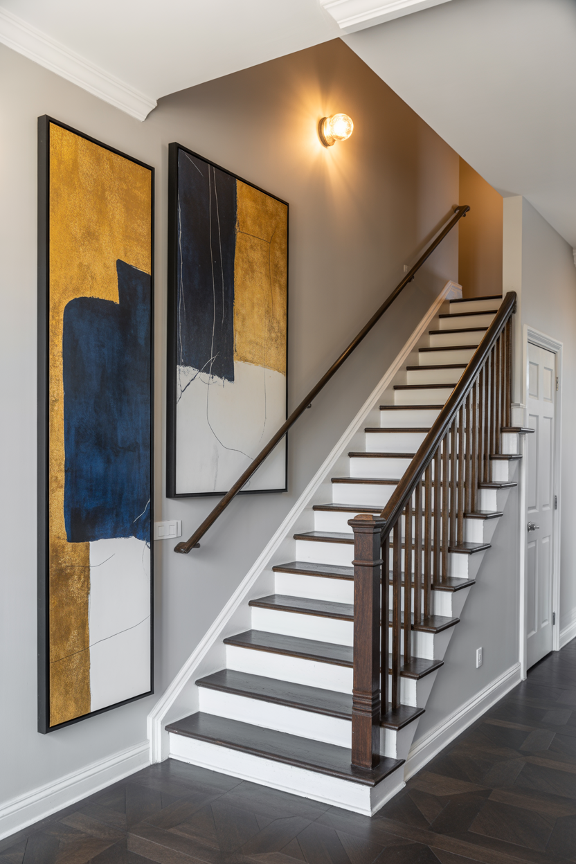 22 Creative Staircase Wall Decor Ideas to Enhance Your Home