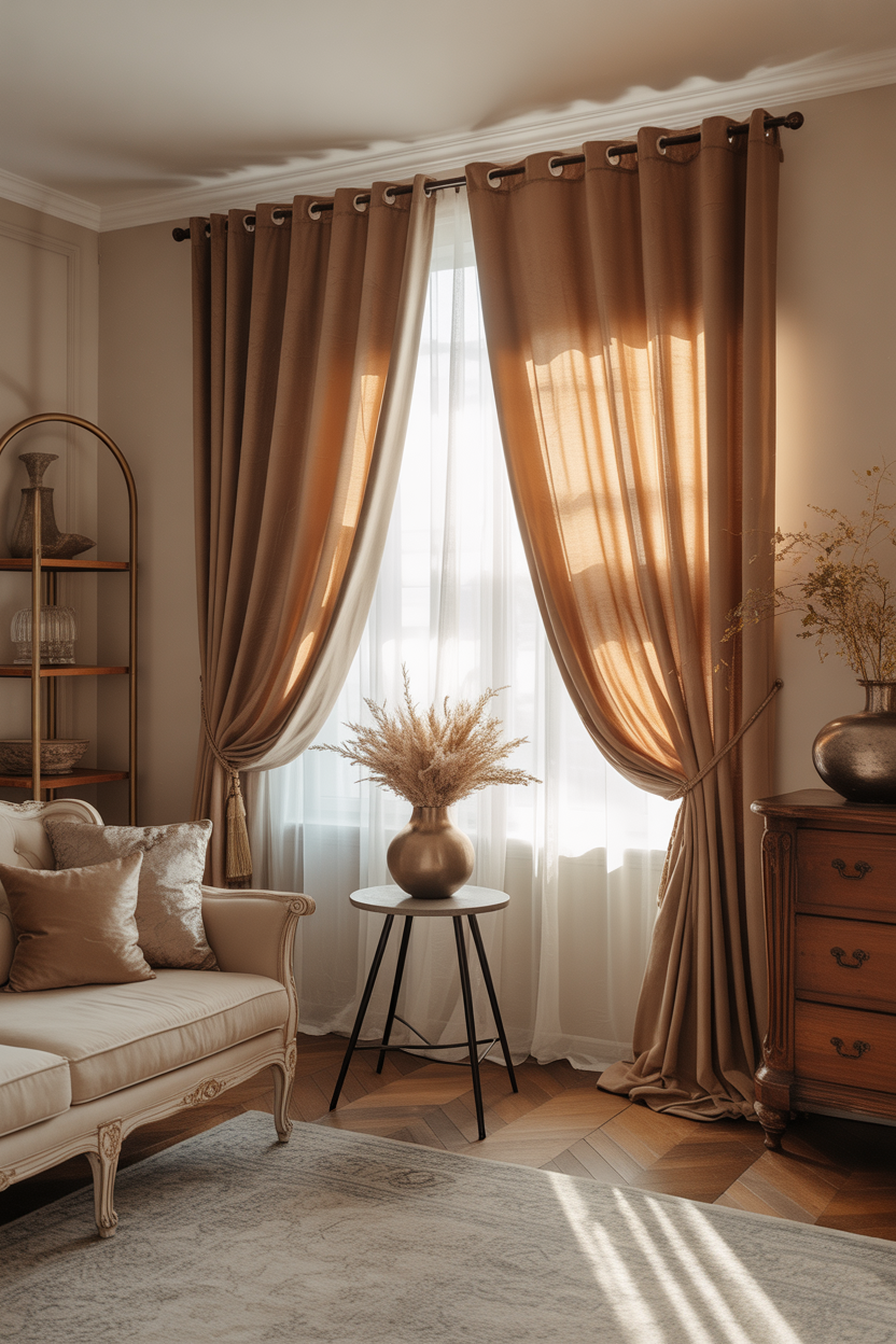 18 Soft Living Room Curtains Ideas That Bring Soft Luxury & Romance to Your Living Room