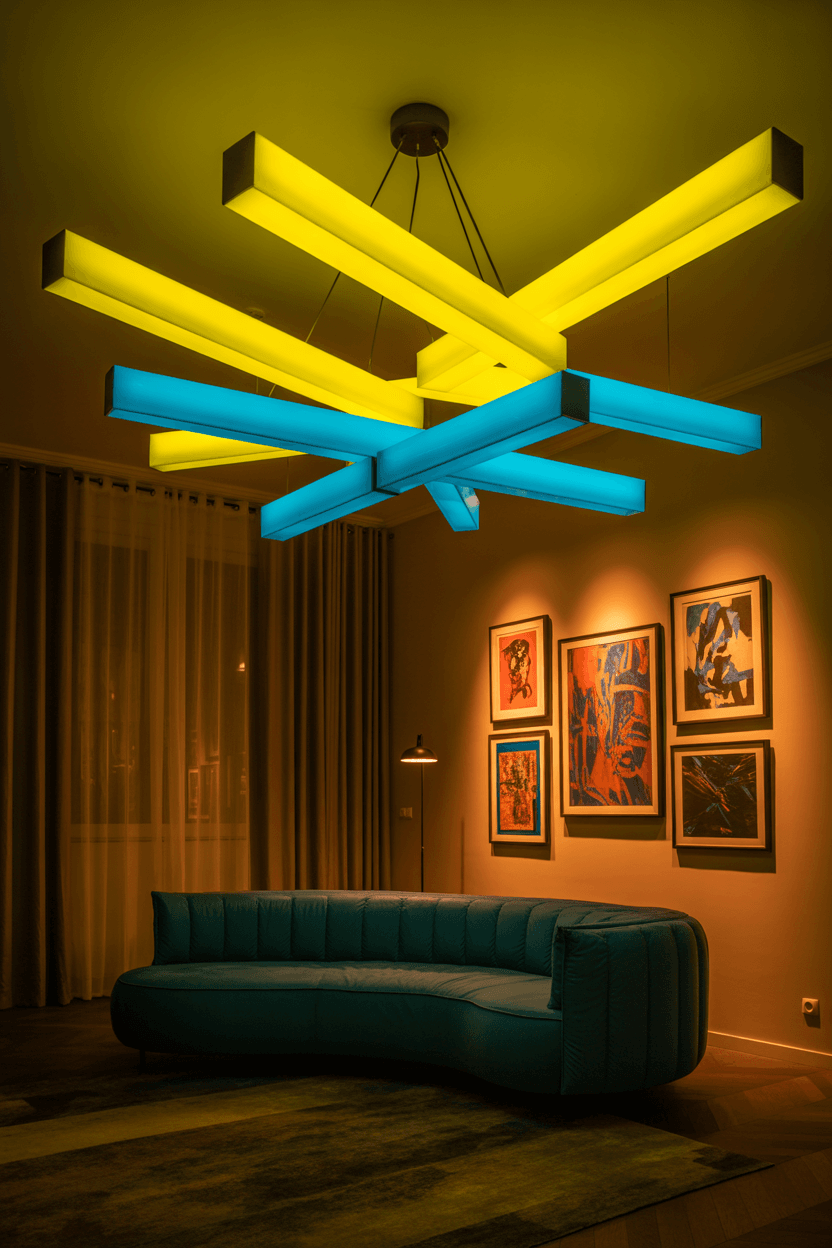 20 Funky Living Room Ideas to Make Your Space Pop