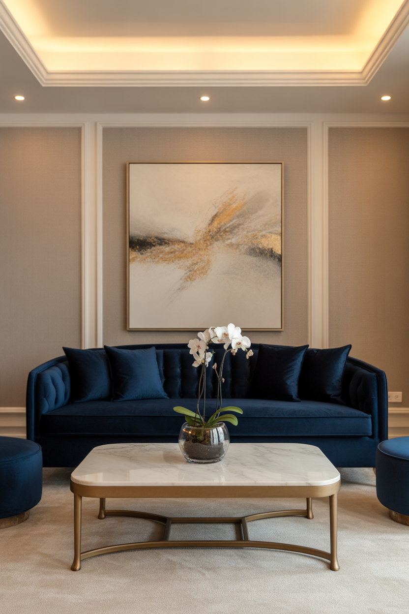 22 Modern Neutral and Blue Living Room Makeover Inspirations