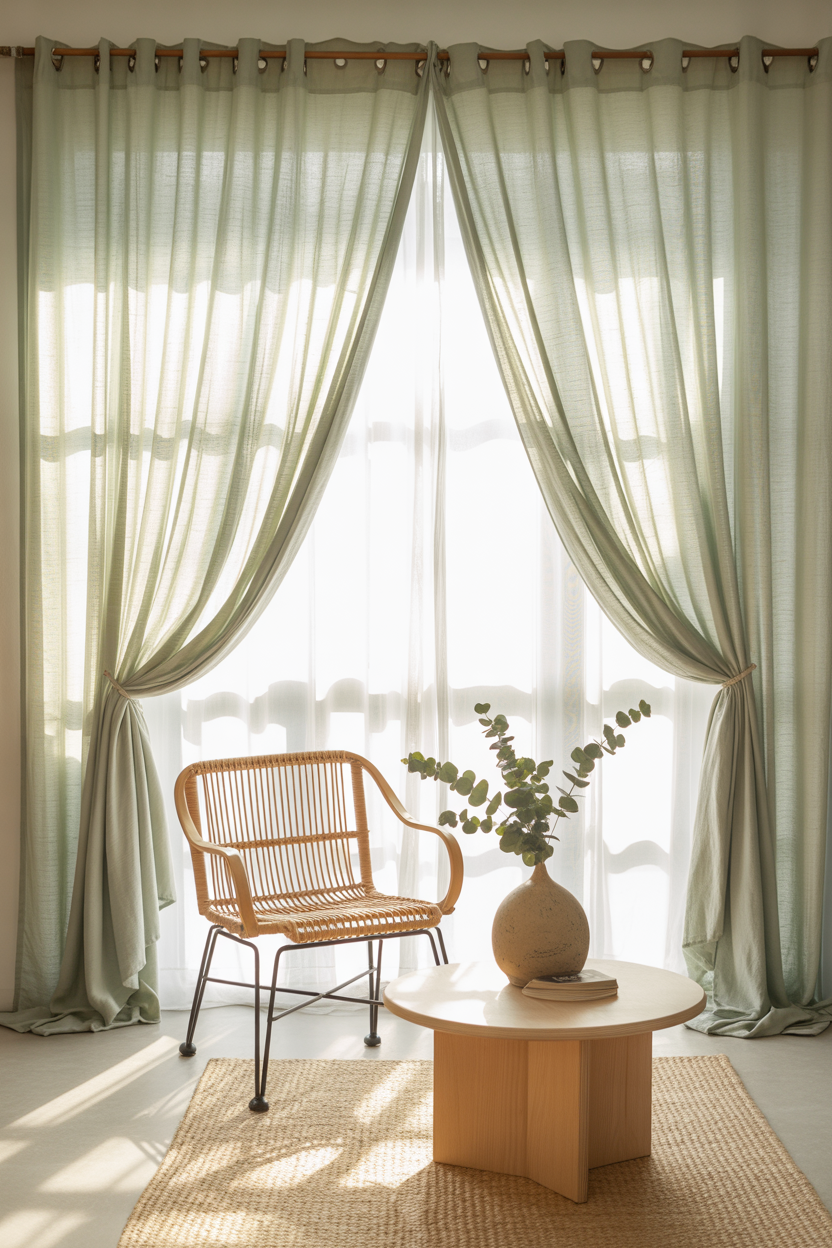 18 Soft Living Room Curtains Ideas That Bring Soft Luxury & Romance to Your Living Room