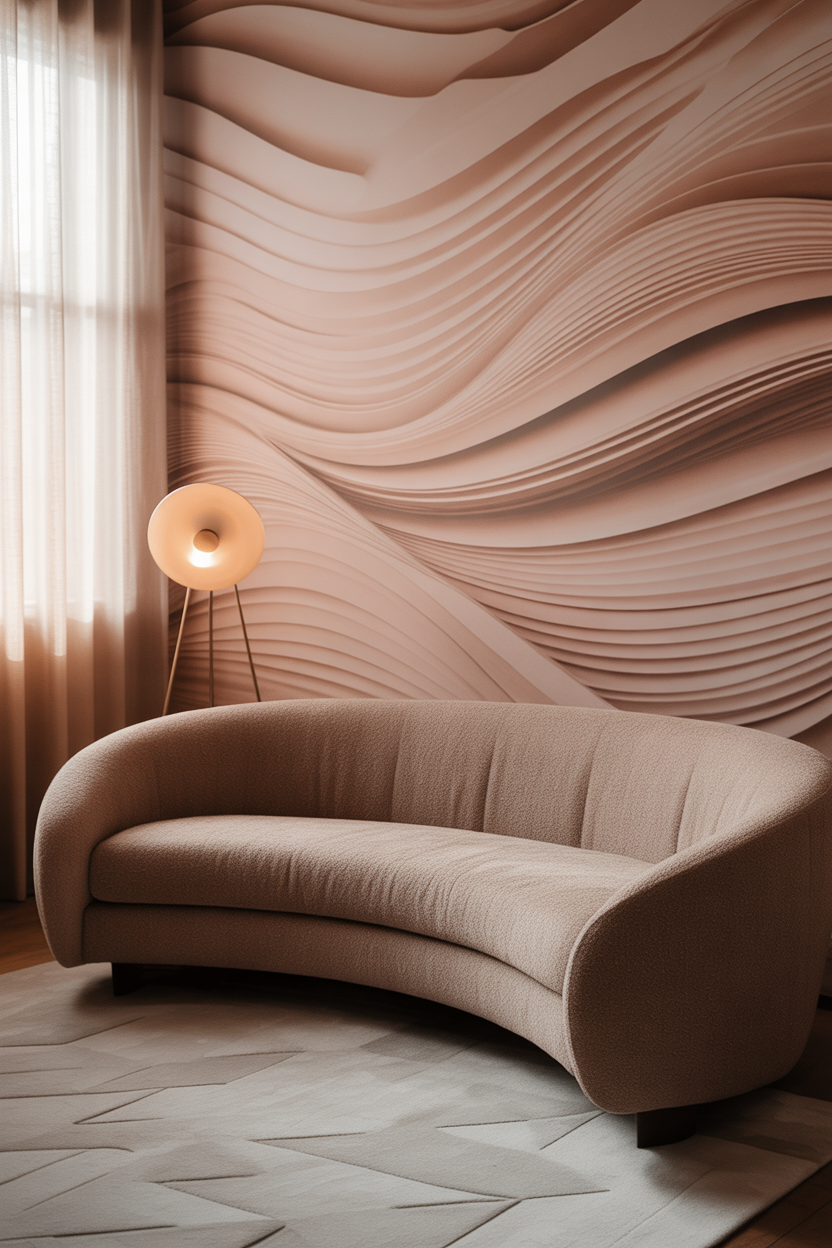 20 Soft Living Room Wallpaper Ideas That Feels Light and Lovely