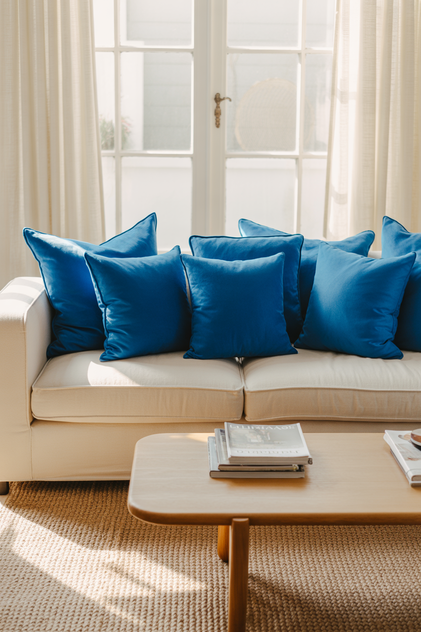 22 Modern Neutral and Blue Living Room Makeover Inspirations