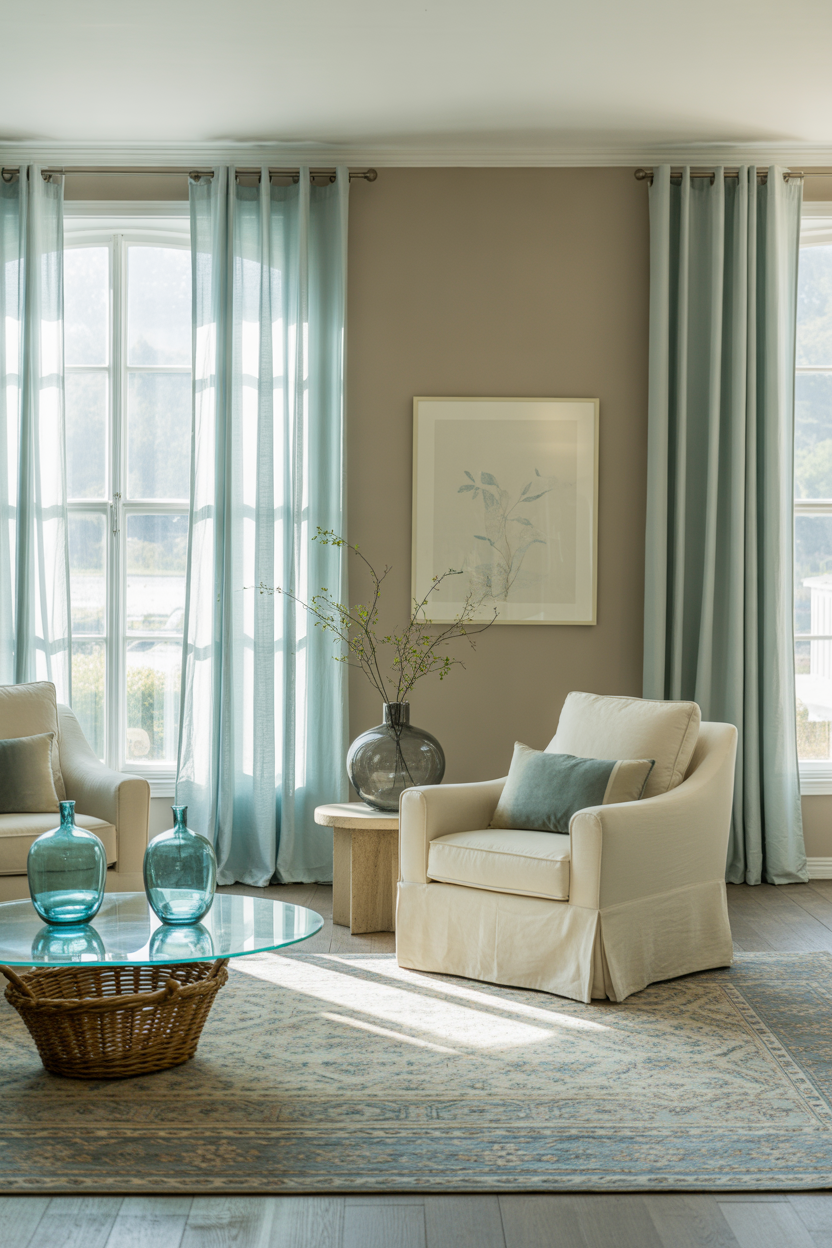 22 Modern Neutral and Blue Living Room Makeover Inspirations