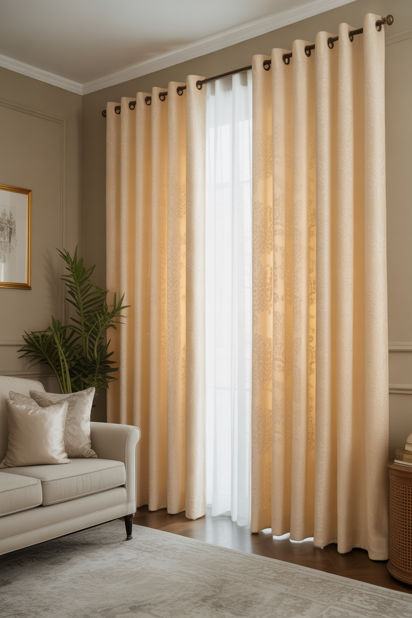 18 Soft Living Room Curtains Ideas That Bring Soft Luxury & Romance to Your Living Room