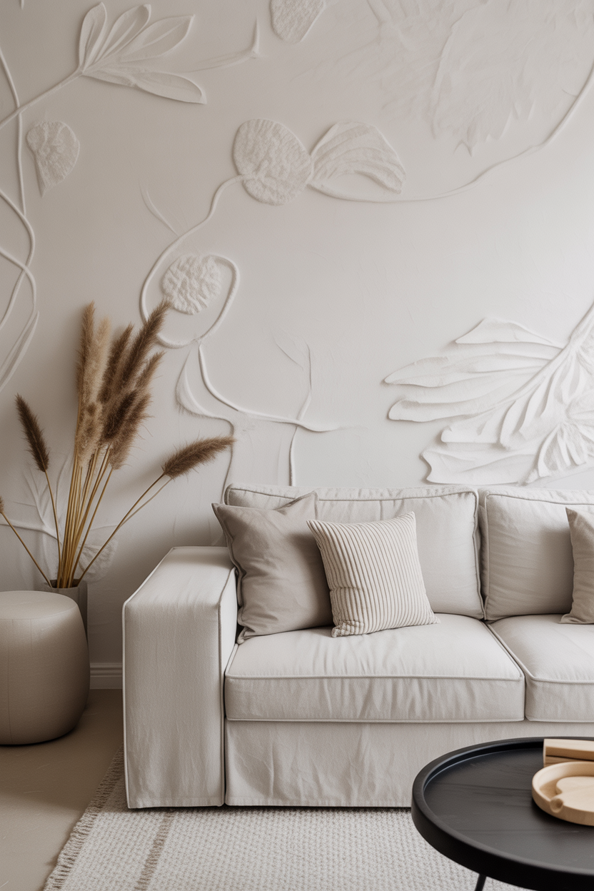 20 Soft Living Room Wallpaper Ideas That Feels Light and Lovely