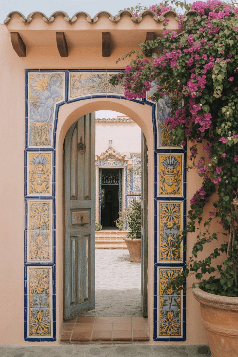 24 Gorgeous Hacienda Style Entryways You’ll Want to Copy