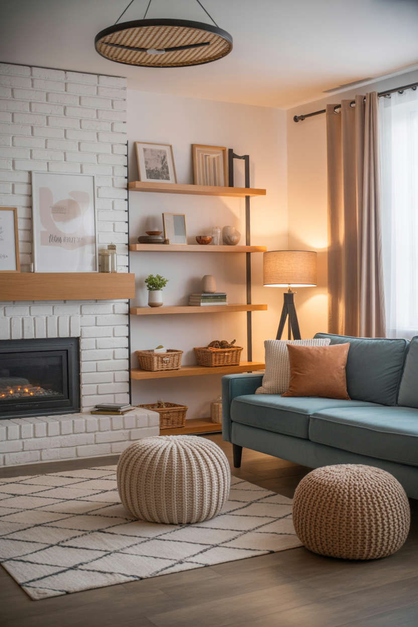 22 Modern Neutral and Blue Living Room Makeover Inspirations