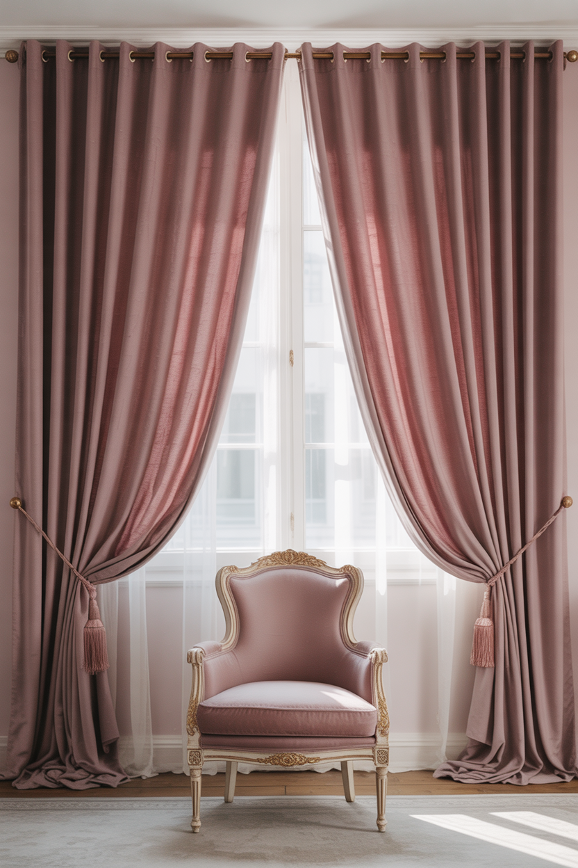 18 Soft Living Room Curtains Ideas That Bring Soft Luxury & Romance to Your Living Room