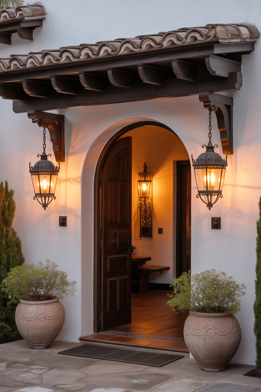 24 Gorgeous Hacienda Style Entryways You’ll Want to Copy