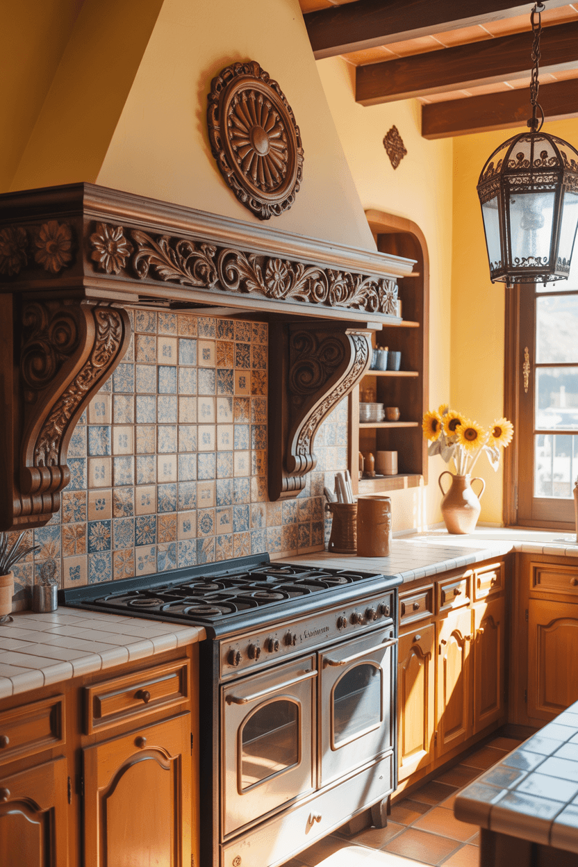 25 Stunning Spanish Style Kitchen Ideas for Warm & Timeless Charm