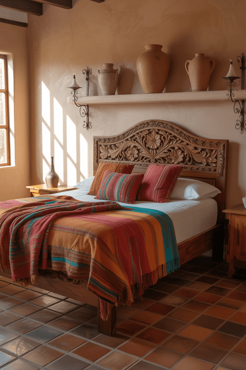 24 Rustic Mexican Bedroom Ideas for a Warm and Authentic Retreat