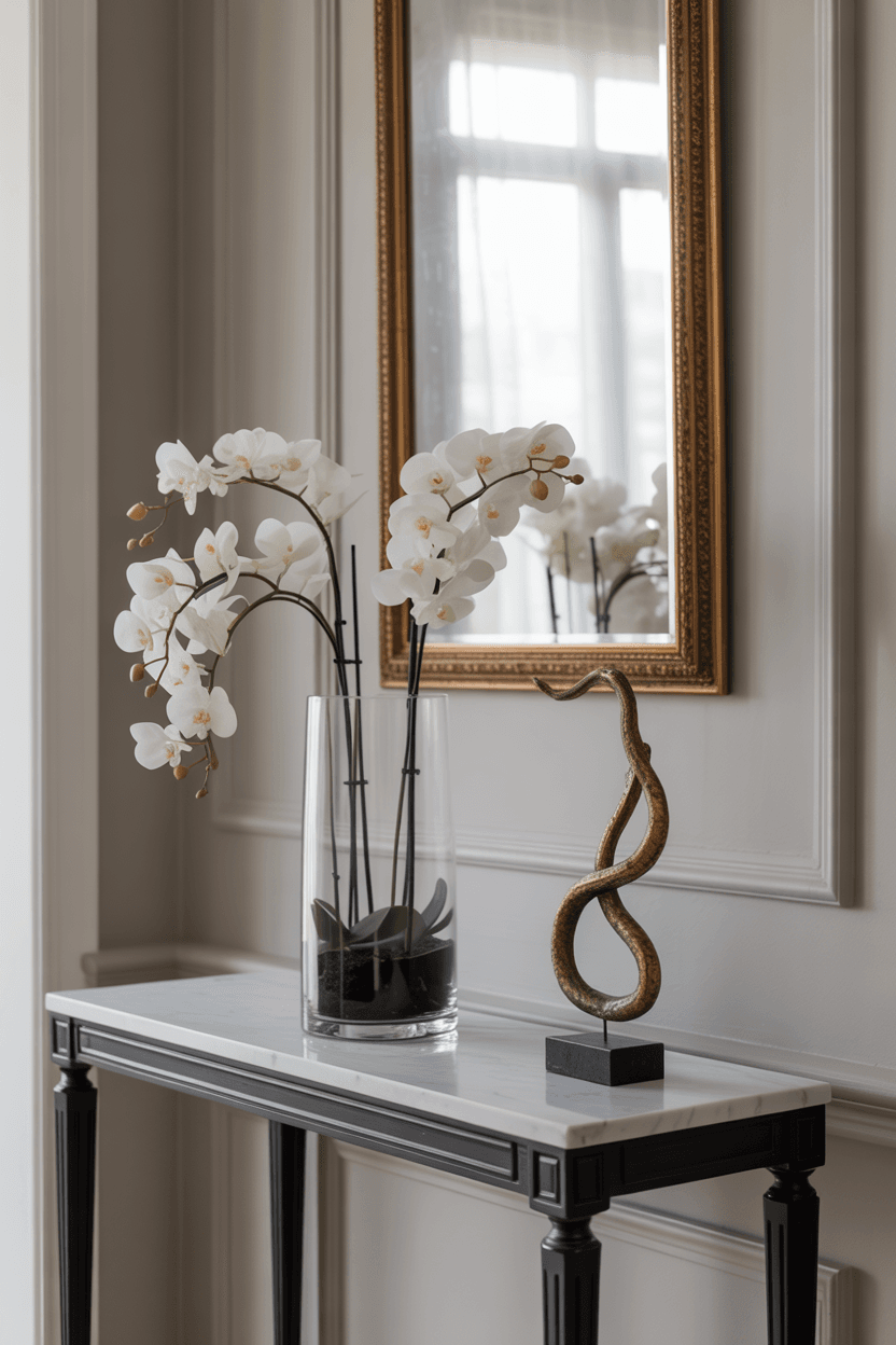 20 Black Console Table Ideas for Modern & Stylish Homes