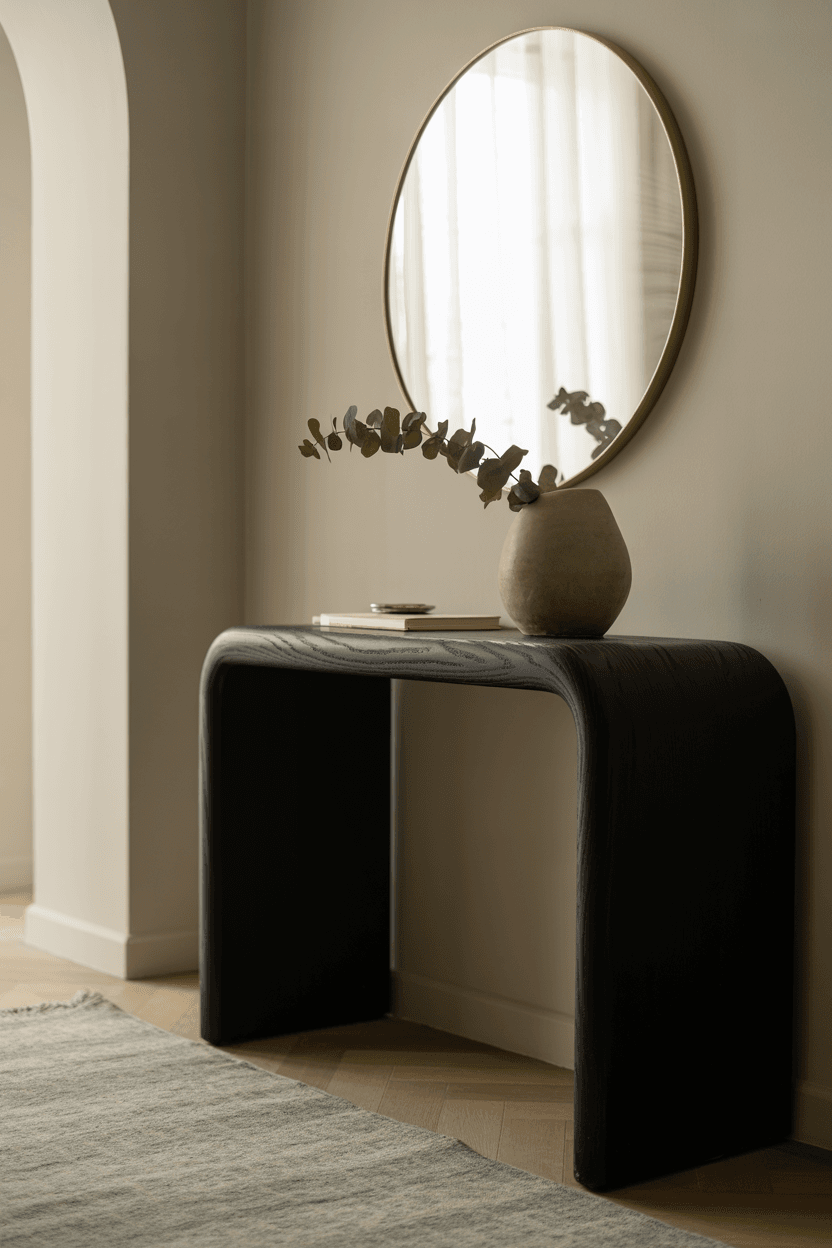 20 Black Console Table Ideas for Modern & Stylish Homes