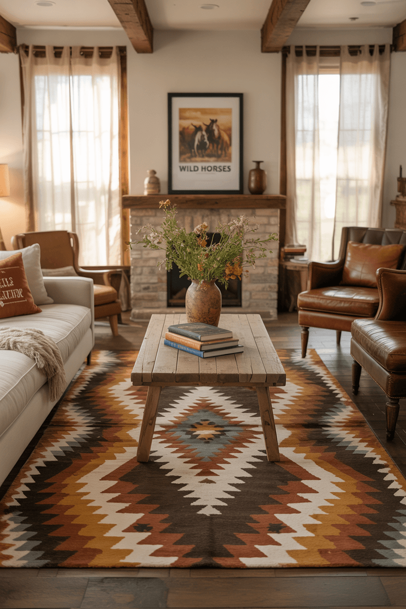 27 Western Farmhouse Living Room Ideas for Cozy Rustic Charm