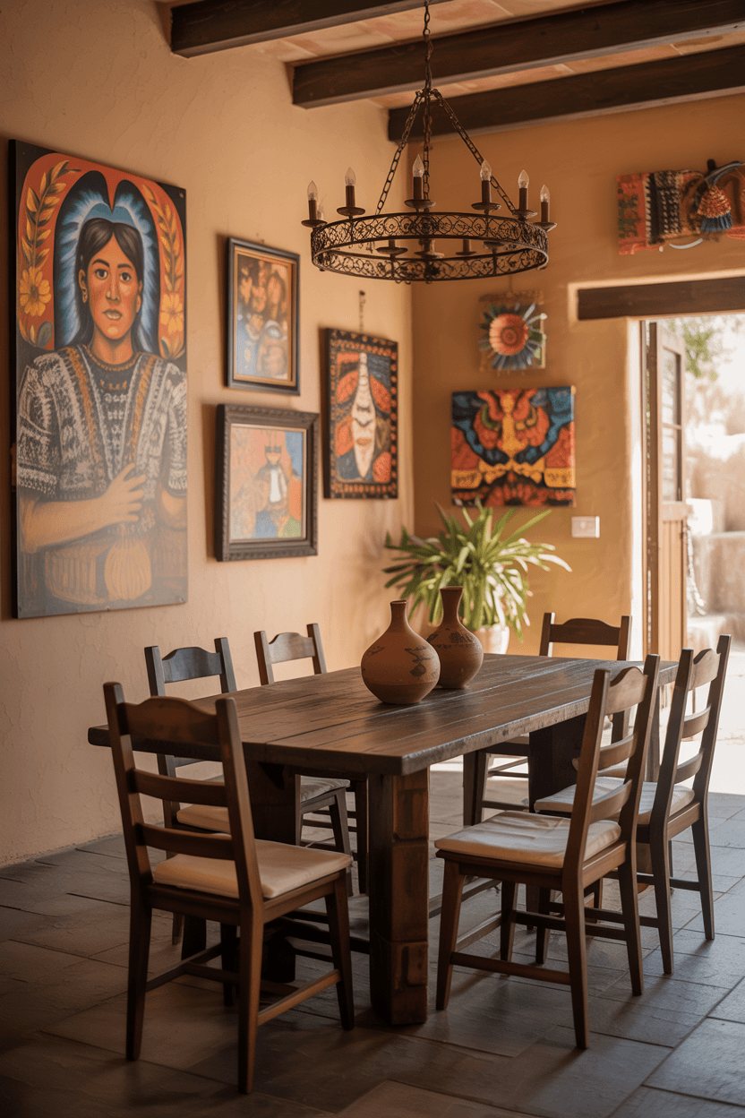 22 Rustic Mexican Dining Room Ideas to Add Warmth and Charm