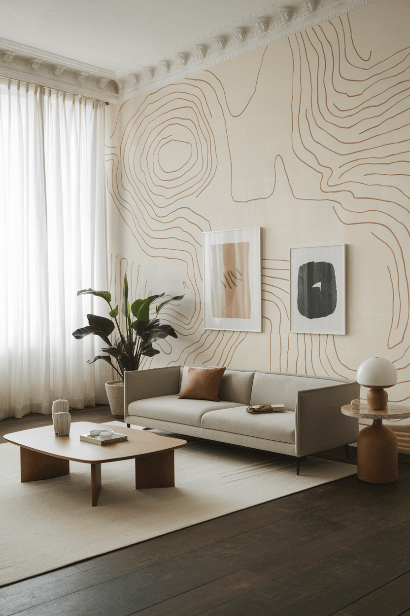 25 Minimalist Living Room Wallpaper Ideas for a Modern Refresh