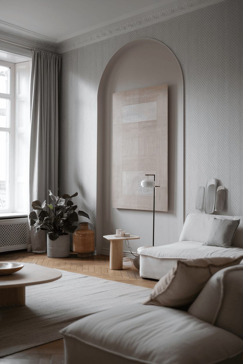 25 Minimalist Living Room Wallpaper Ideas for a Modern Refresh