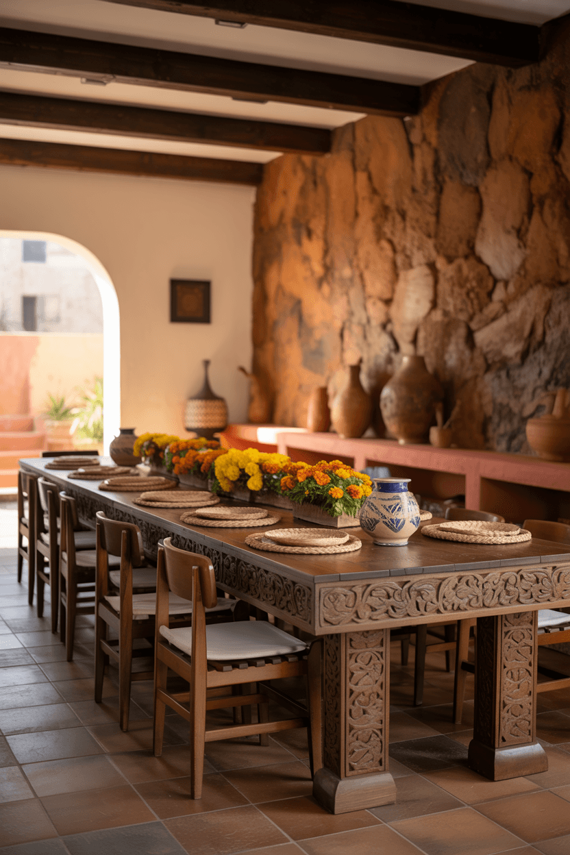 22 Rustic Mexican Dining Room Ideas to Add Warmth and Charm